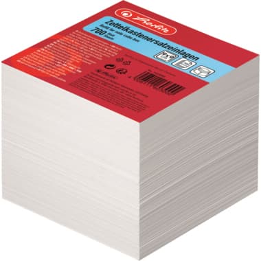 Herlitz Zettelboxeinlage 9x9cm 80g ws 700Bl.