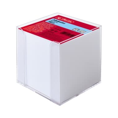 Herlitz Zettelbox 9x9x9cm PS tr +700Bl.