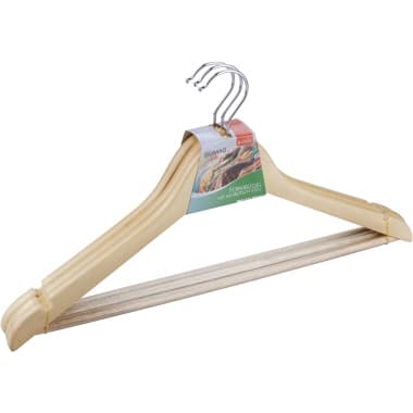 Bümag Kleiderbügel Holz 3St
