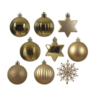Decoris Weihnachtskugeln Mix bruchfest go 40St