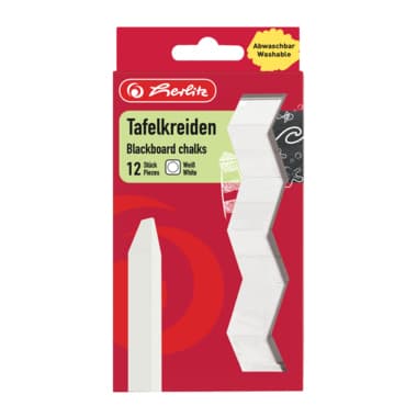 Herlitz Tafelkreide weiß 12 St./Pack.