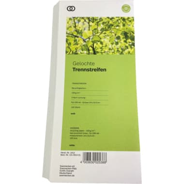 Soennecken Trennstreifen oeco 10,5x24cm ws 100St.