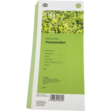Soennecken Trennstreifen oeco 10,5x24cm gn 100St.