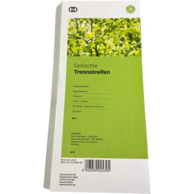 Soennecken Trennstreifen oeco 10,5x24cm gr 100St.