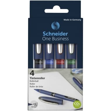 Schneider Tintenroller One Business 0,6mm sort 4 St.