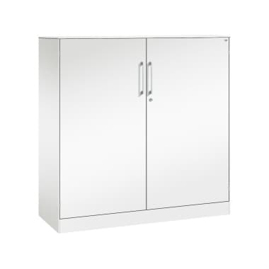 C+P Flügeltürenschrank Asisto 1310x1200x435mm ws/ws