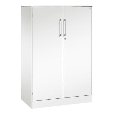 C+P Flügeltürenschrank Asisto 1310x800x435mm ws/ws