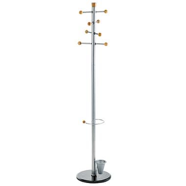 Alco Garderobenständer 38x175x38cm silber