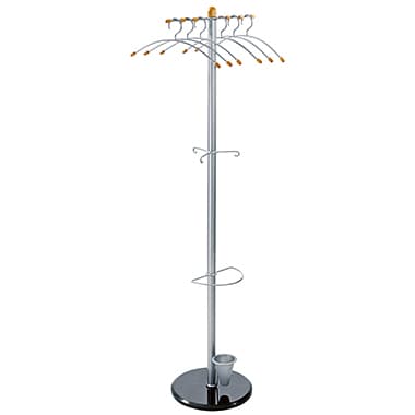 Alco Garderobenständer silber +6Kleiderbügel