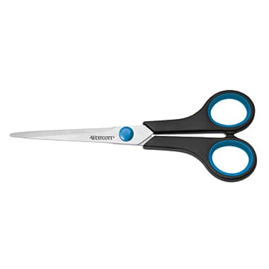 Westcott Schere Easy Grip 18cm Stahl sw/bl