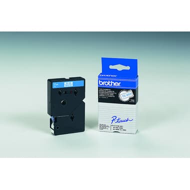 Brother Schriftband-Kassette 12mmx7,7m laminiert bl auf ws