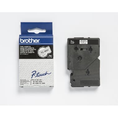 Brother Schriftband-Kassette 9mmx7,7m laminiert sw auf fl