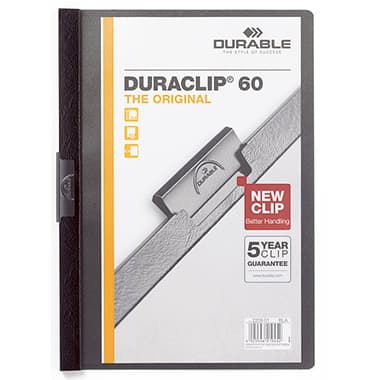 Durable Klemmmappe DURACLIP 60 DIN A4 Hartfolie sw
