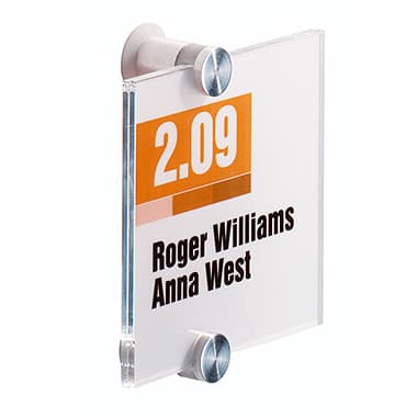 Durable Türschild CRYSTAL SIGN 105x105mm tr