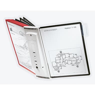 Durable Sichttafelständer SHERPA Wall 10 DIN A4 sw/rt