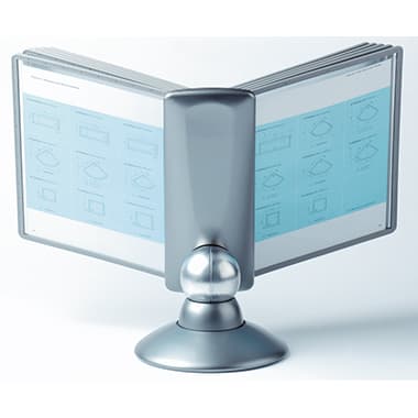 Durable Sichttafelständer SHERPA motion DIN A4 graphit