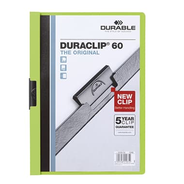 Durable Klemmmappe DURACLIP 60 DIN A4 Hartfolie gn