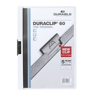 Durable Klemmmappe DURACLIP 60 DIN A4 Hartfolie ws