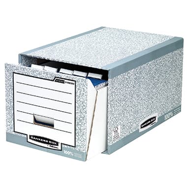 Bankers Box Schubladenarchiv System grau/weiß