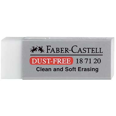 Faber-Castell Radierer DUST- FREE 22x12x62mm ws