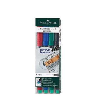 Faber Castell CD DVD-Marker MULTIMARK 4 St./Pack.
