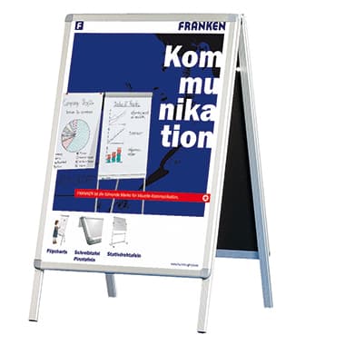 Franken Kundenstopper Standard DIN A0 Aluminium si