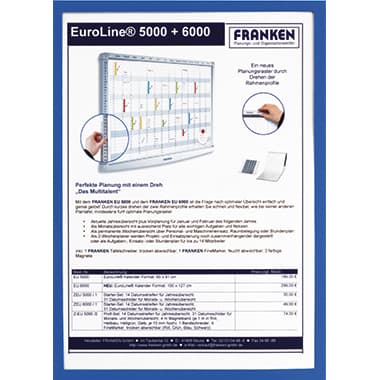 Franken Dokumentenhalter Frame It X-tra Line DIN A4 bl