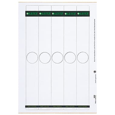 Leitz Ordneretikett lang schmal Papier gr 125 St.