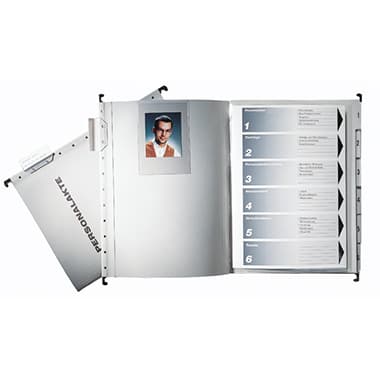 Leitz Personalmappe DIN A4 250g Karton grau