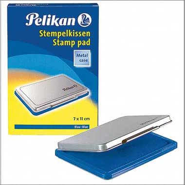 Pelikan Stempelkissen Gr3 5x7cm Metallic-Gehäuse bl