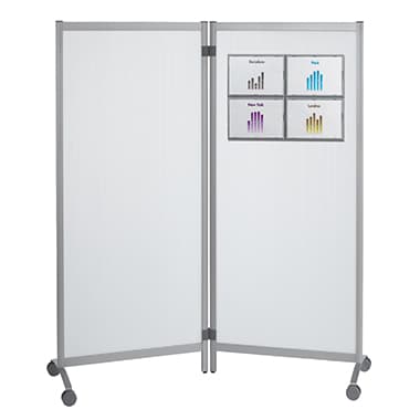 Paperflow Raumteiler 170x152x44cm mobil tr 2St.