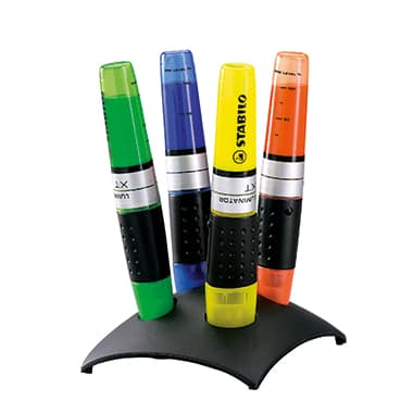Stabilo Textmarker Luminator 2-5mm farbig sort 4 St.