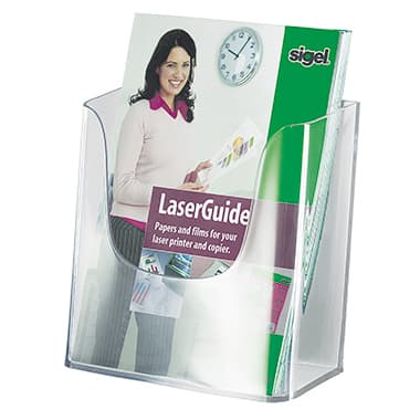 Sigel Wandprospekthalter für DIN A5 1Fach Acryl gk