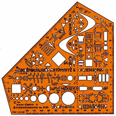 STANDARDGRAPH Elektroschablone Stano