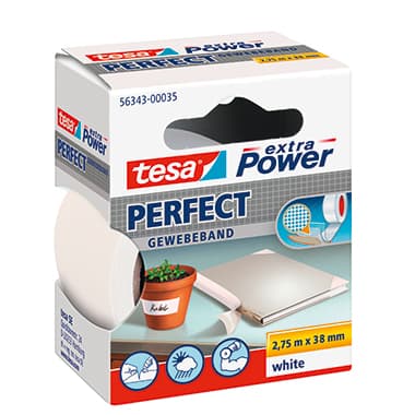 tesa Gewebeband extra Power Perfect 38mmx2,75m ws
