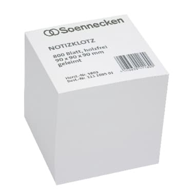 Soennecken Notizklotz 9x9x9cm 800Blatt weiß