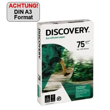 Discovery Kopierpapier DIN A3 75g/m ws PA=500Bl