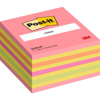 Post-it Haftnotiz Würfel 76x45x76mm neonpink
