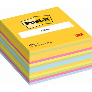 Post-it Haftnotiz Würfel 76x45x76mm sort