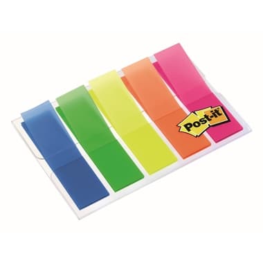 Post-it Haftstreifen Index Mini leuchtfarben 5x20St