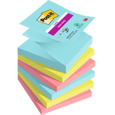 Post-it Haftnotiz Super Sticky Z-Notes 76x76mm sort