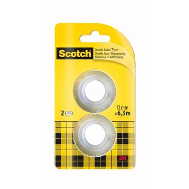Scotch Klebefilm 12mmx6,3m beidseitig klebend 2 St.