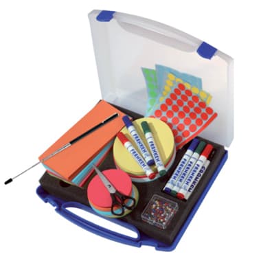 Franken Moderationskoffer Mini 34,5x6x31cm 1100tlg bl/tr