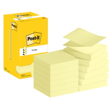 Post-it Haftnotiz Z-Notes 76x76mm ge 12x100Bl