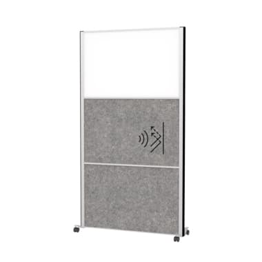 Maul Stellwand MAULconnecto 2xAkustik d.gr 1xWB Mobil