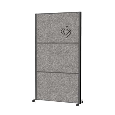 Maul Stellwand MAULconnecto 3xAkustik d.gr Mobil