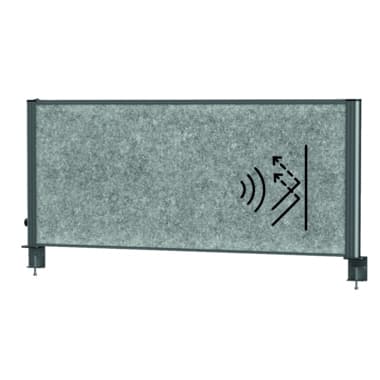 Maul Tisch-Trennwand Akustik MAULconnecto 120x50cm dgr