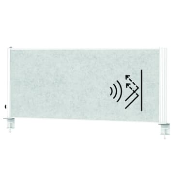 Maul Tisch-Trennwand Akustik MAULconnecto 120x50cm hgr/ws