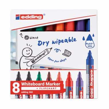 edding Boardmarker 1,5- 3mm sort 8St