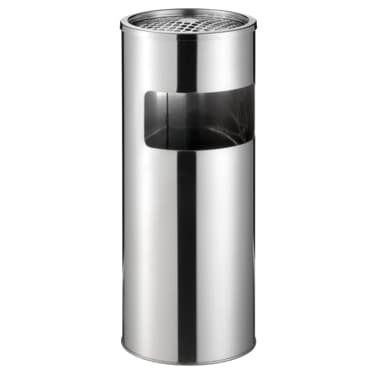 Durable Papierkorb 26x62cm Ascher metallic si